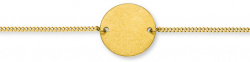 Baby Bracelet Eismatt in Gelbgold 585
