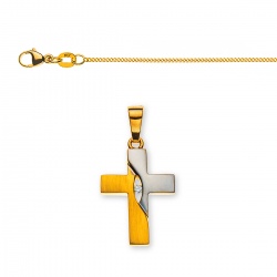 Aktionsset Kreuz Gelbgold 750