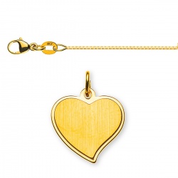 Aktionsset Herz Gelbgold 750