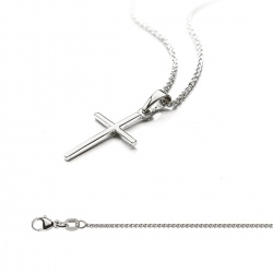 Aktionsset Kreuz Weissgold 585