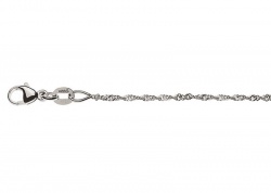 Collier Singapur Weissgold 375