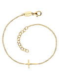 Engelsrufer Timeless gold-plated bracelet with cross Armband