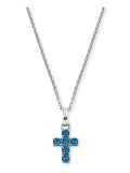 Engelsrufer Halskette mit Anhänger Kreuz Blau