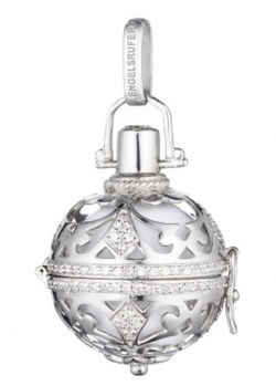 Engelsrufer Weiss mit Zirkonias in Silber 925 rhodiniert