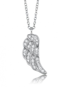 Engelsrufer Kette Flügel mit Zirkonias in Silber 925 rhodiniert