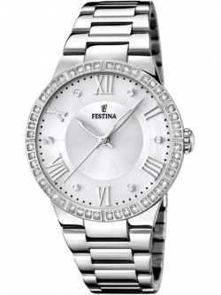 Festina Damen Uhr Boyfriend Silber