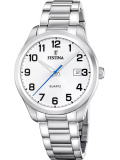 Festina Klassik Date Silbrig