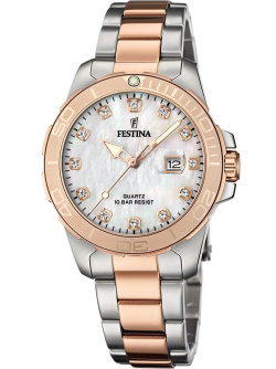 Festina Damen Uhr Silber / Rosé