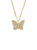 Fossil Sutton Halskette Pave Butterfly