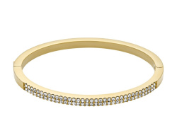 Fossil Armreif Ellis Pavé Glitz Edelstahl Goldig