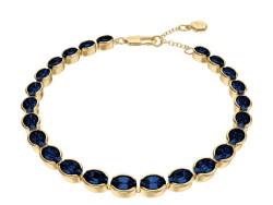 Fossil Ellis Armband Pave Glitz Messing Blau