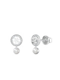 Guess Tiny Pearly Ohrstecker Silber