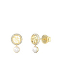 Guess Tiny Pearly Ohrstecker Gold
