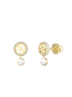 Guess Tiny Pearly Ohrstecker Gold Guess Tiny Pearly Ohrstecker Gold