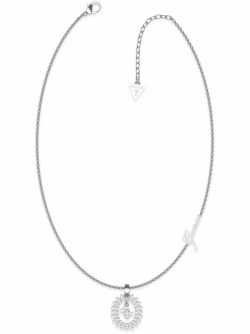 Guess Collier Re-Leaf Silber