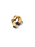 Rippled 14k gold-plated ear cuff
