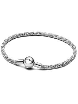 Bracelet Chain Round Pandora Clasp Twistet Snake Chain