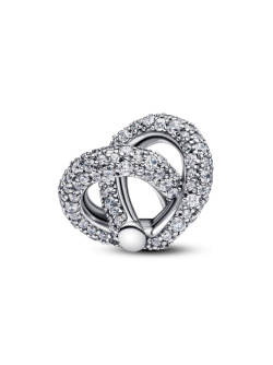 Pavé Infinity Knot Heart CharmDetails:  Pandora Gold Moments Schlangen-Gliederarmband vergoldete Metalllegierung Versand in eine
