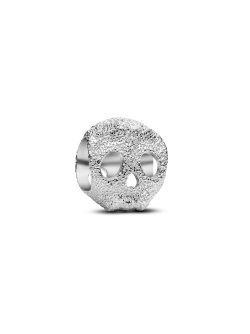 Textured skull mini charm sterling silver Textured skull mini charm sterling silver