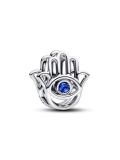 Hamsa Hand Charm Sterling silver