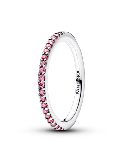 Sparkling Pink Band Ring Sparkling Pink Band Ring