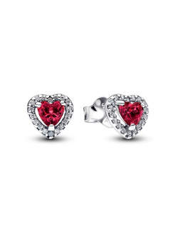 Elevated Red Heart Stud Earrings Elevated Red Heart Stud Earrings