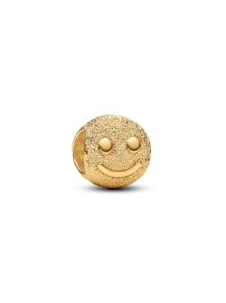 Textured Happy Face Mini Charm Textured Happy Face Mini Charm