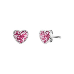 Herzengel Ohrstecker Glitzerherz