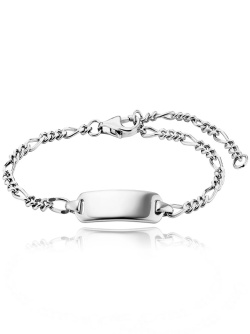 Julie Julie Julien Kids Figaroarmband Silber Rhodiniert