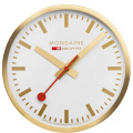 Mondaine Wanduhr Gold