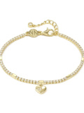 Petit Sparkle Bracciale Tennis Herz