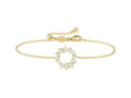 Nomination Colour Wave Mini Armband, Kreis, CZ weiss, 19 cm, vergoldet