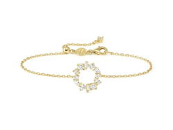 Nomination Colour Wave Mini Armband, Kreis, CZ weiss, 19 cm, vergoldet