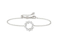 Nomination Colour Wave Mini Armband, Kreis, CZ weiss, 19 cm