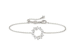 Nomination Colour Wave Mini Armband, Kreis, CZ weiss, 19 cm