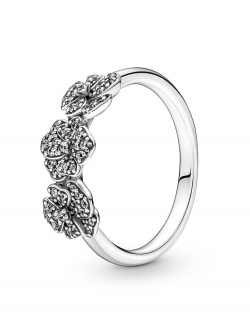 Pandora Ring dreifaches Stiefmütterchen
