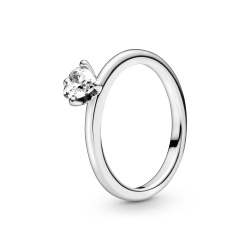 Pandora Klares Herz Solitär Ring