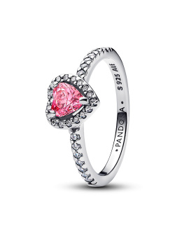 Pandora Erhabenes Rosafarbenes Herz Ring Pandora Erhabenes Rosafarbenes Herz Ring