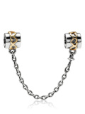 Pandora Hearts Silber und Gold 14 Karat Sicherheitskette