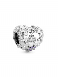 Pandora Charm Mum Daisy Herz