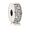 Pandora Clip PAVÉ Glanz Weiss