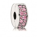 Pandora Clip PAVÉ Glanz Rosa