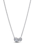 Pandora Embracing Halo Necklace