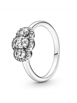 Pandora Ring Vintage Drei Steine