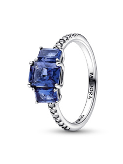 Pandora Ring Blaue Steine