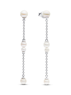 Pandora Ohrstecker Treated Freshwater Cultured Pearl Drop