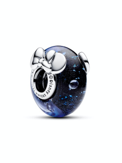 Pandora Charm Disney Micky und Minnie Maus Blaues Muranoglas