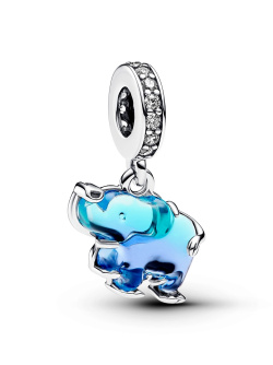 Pandora Blauer Murano-Glas Elefanten Charm