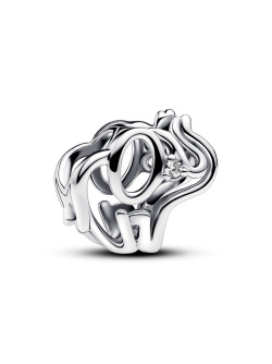 Pandora Offen gearbeitetes Elefanten Charm