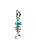 Pandora Turquoise Coloured Fishbone Dangle Charm